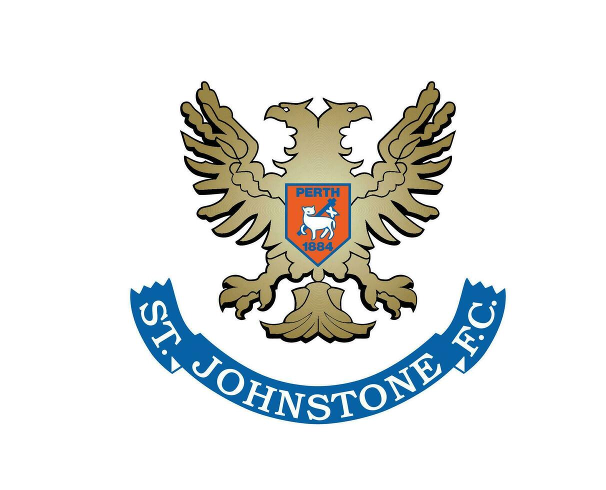 st johnstone fc klubb symbol logotyp skottland liga fotboll abstrakt design vektor illustration