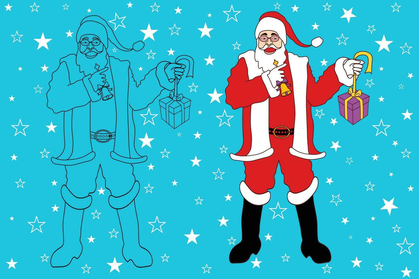 santa vektor ClipArt