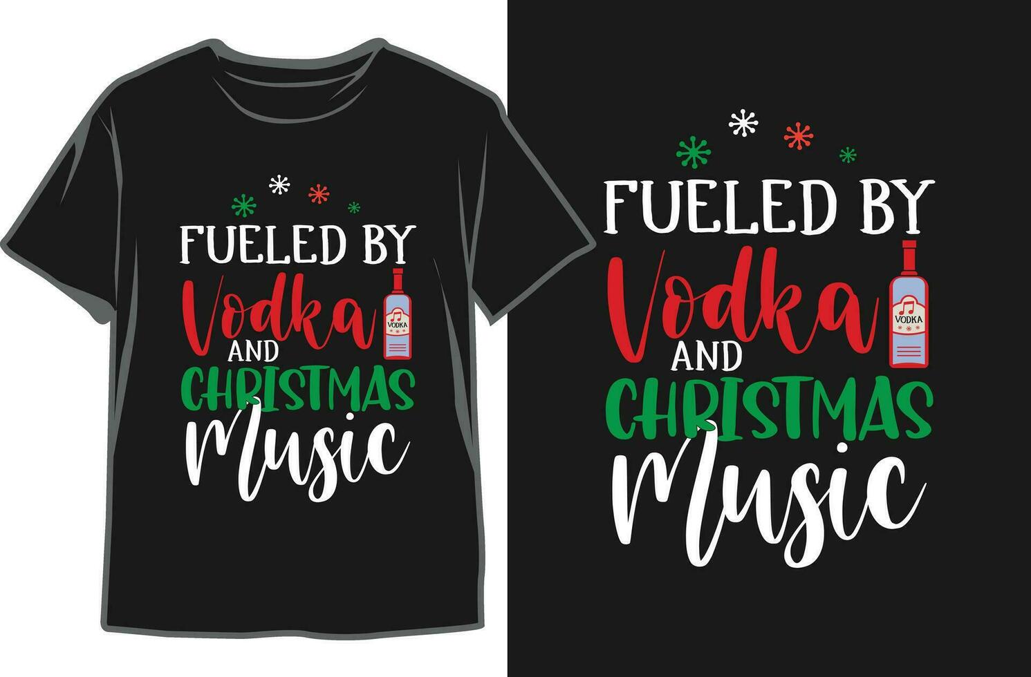 jul dryck fest t-shirt design. glad jul fest skjorta vektor