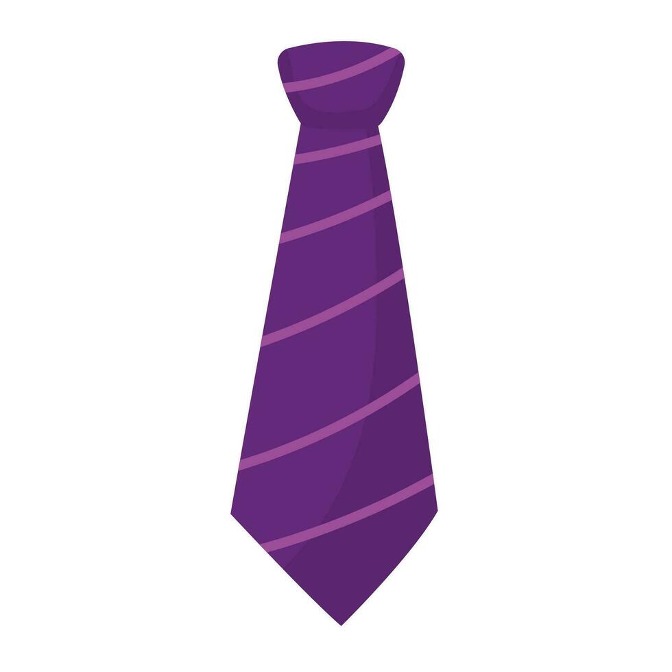 Vektor das Krawatte eben Stil Design Vektor Illustration isoliert auf Weiß Hintergrund