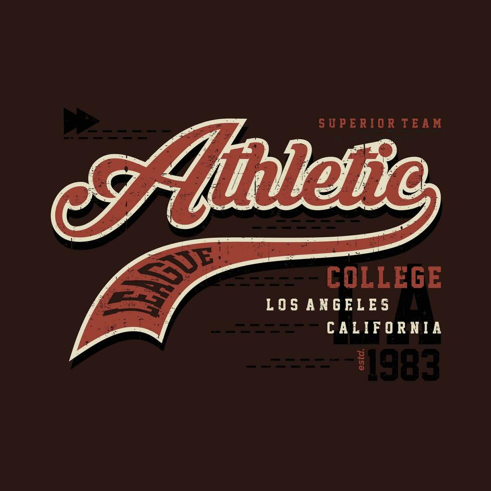 los angeles atletisk liga grafisk, typografi vektor, t skjorta design, illustration, Bra för tillfällig stil vektor