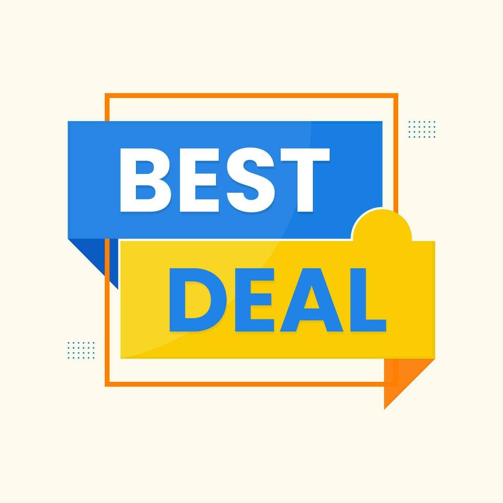 Beste Deal Angebot Banner Design Vektor