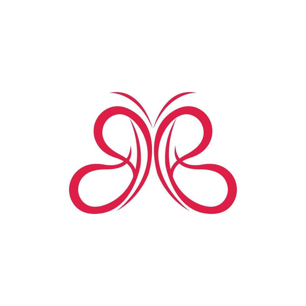 Schmetterling Logo Vorlage Vektor Symbol Illustration