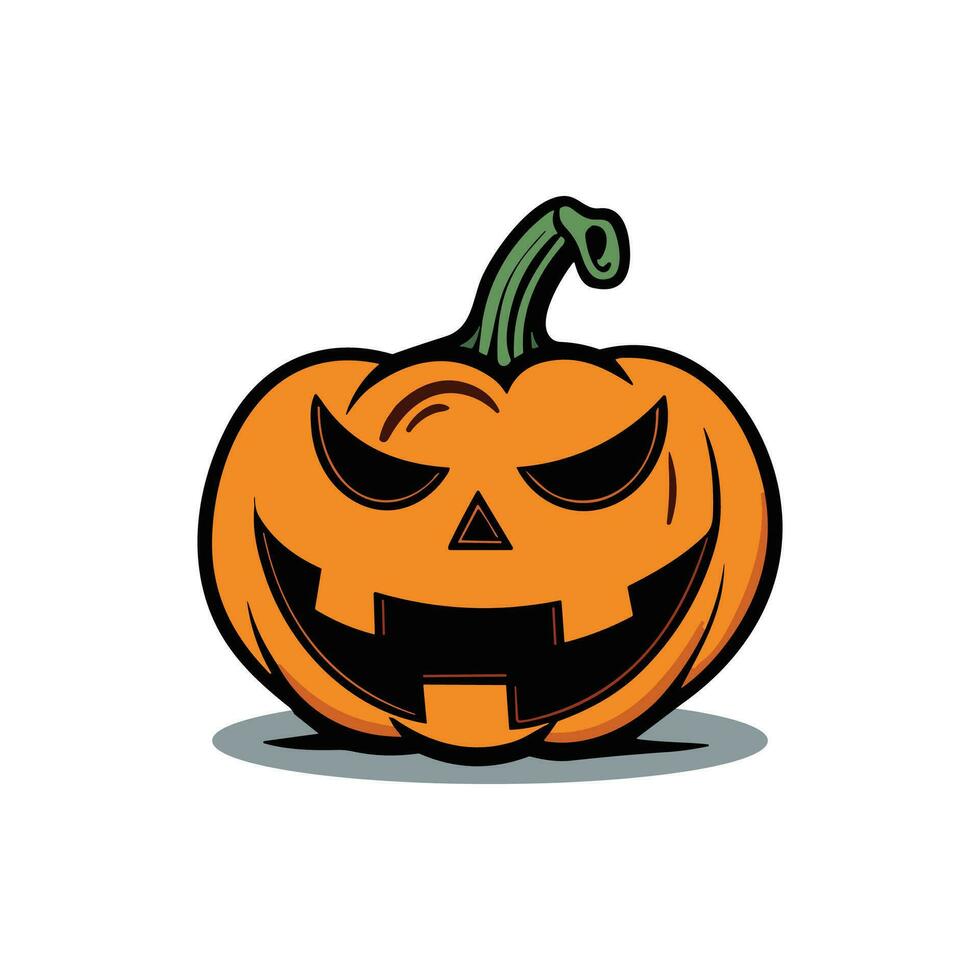 Halloween Kürbis Vektor Symbol Logo Geist Charakter Karikatur Illustration