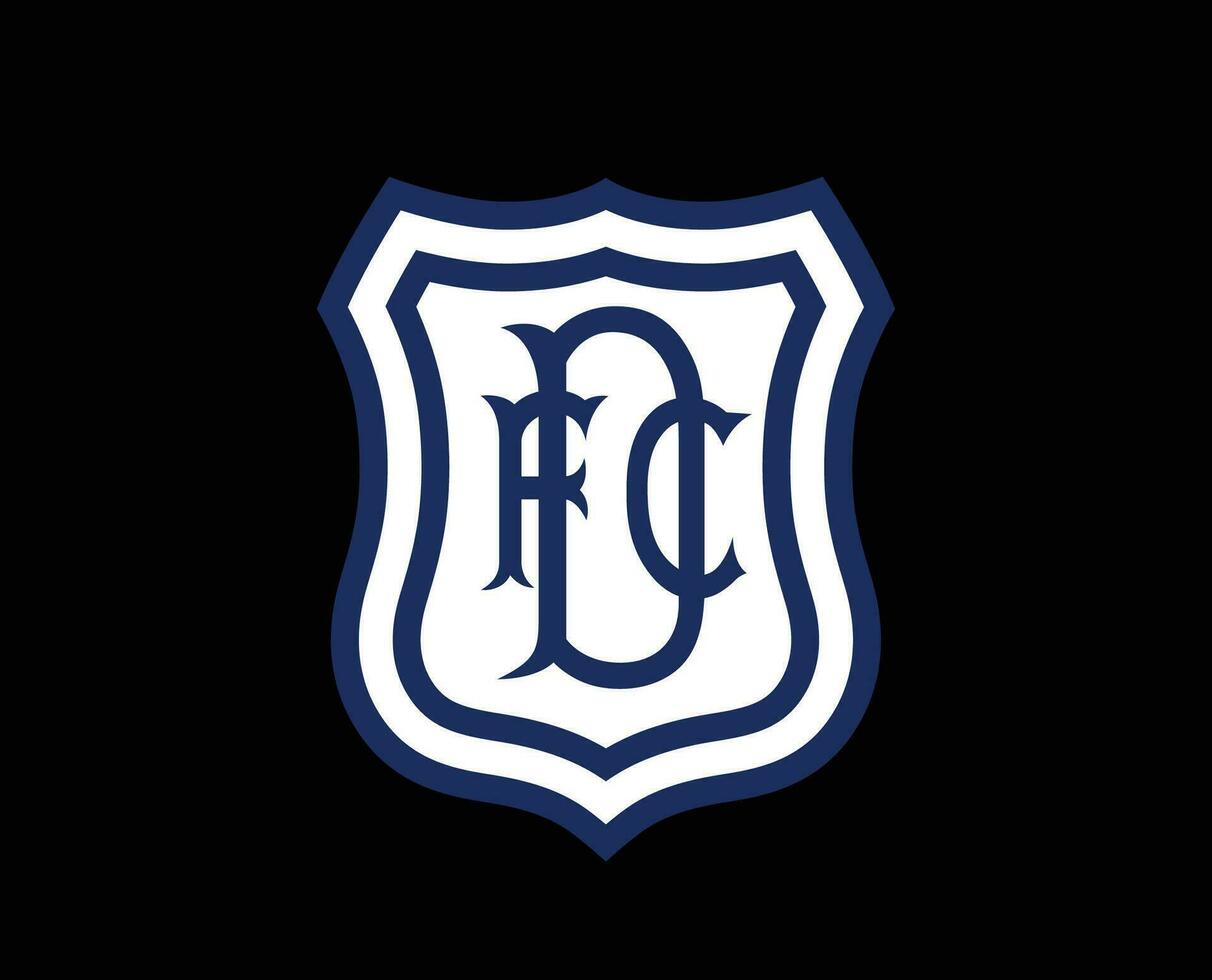 Dundee fc Symbol Verein Logo Schottland Liga Fußball abstrakt Design Vektor Illustration mit schwarz Hintergrund