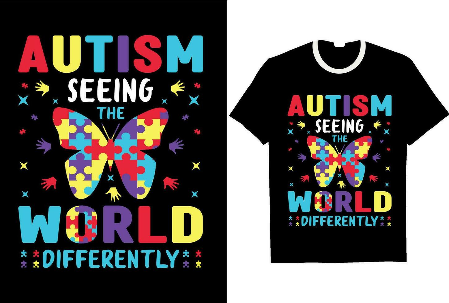 autism t skjorta design, årgång, typografi t skjorta vektor