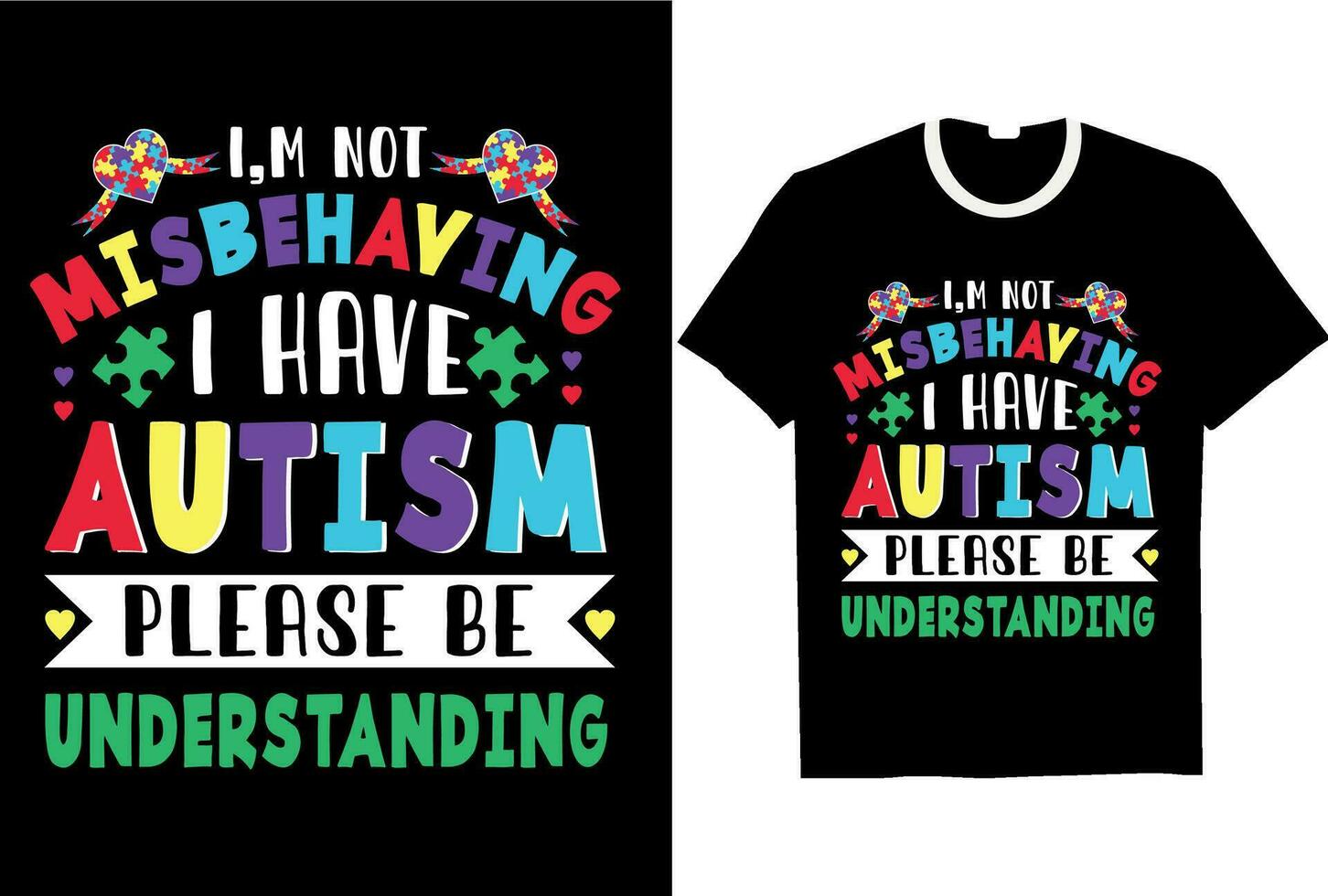 autism t skjorta design, årgång, typografi t skjorta vektor