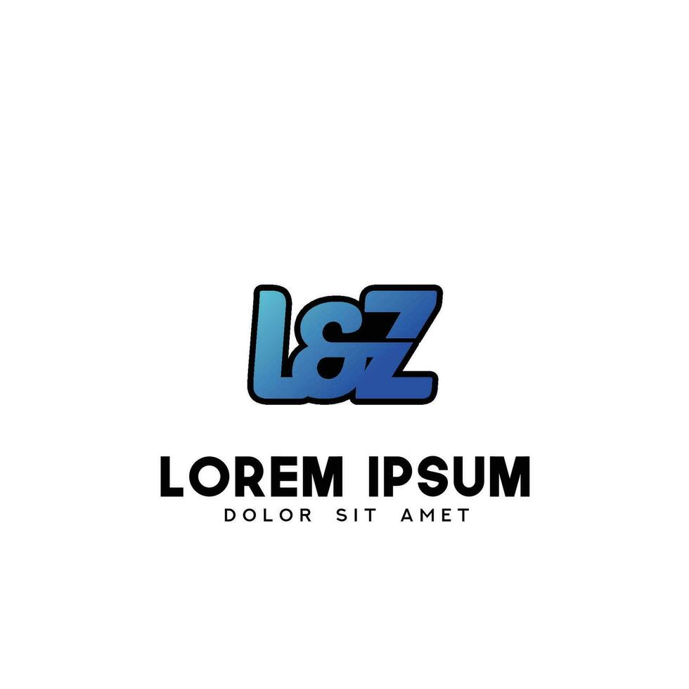 lz första logotyp design vektor