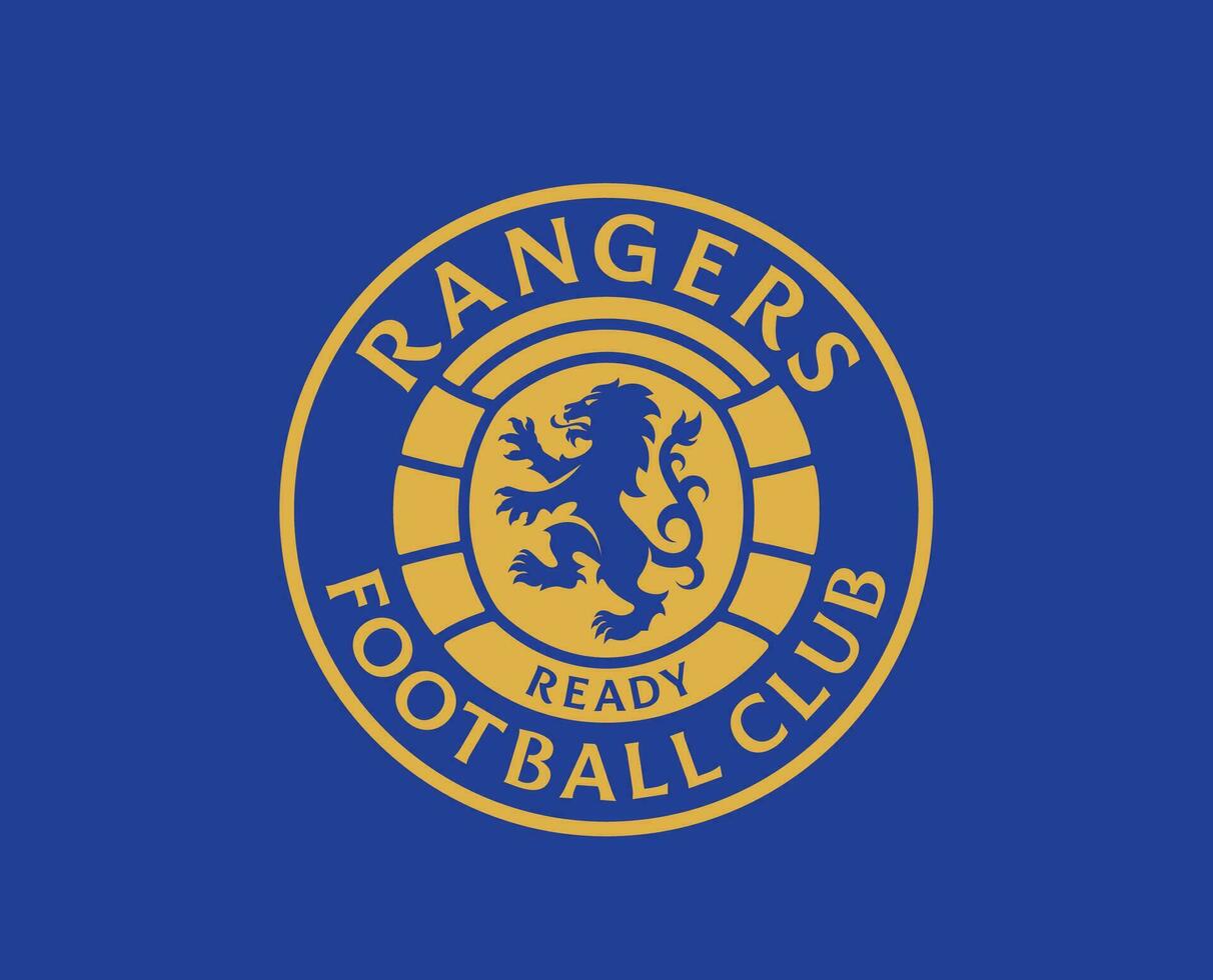 Glasgow Ranger Verein Symbol Logo Schottland Liga Fußball abstrakt Design Vektor Illustration mit Blau Hintergrund