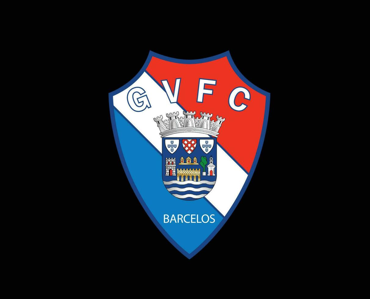 gil vicente klubb symbol logotyp portugal liga fotboll abstrakt design vektor illustration med svart bakgrund