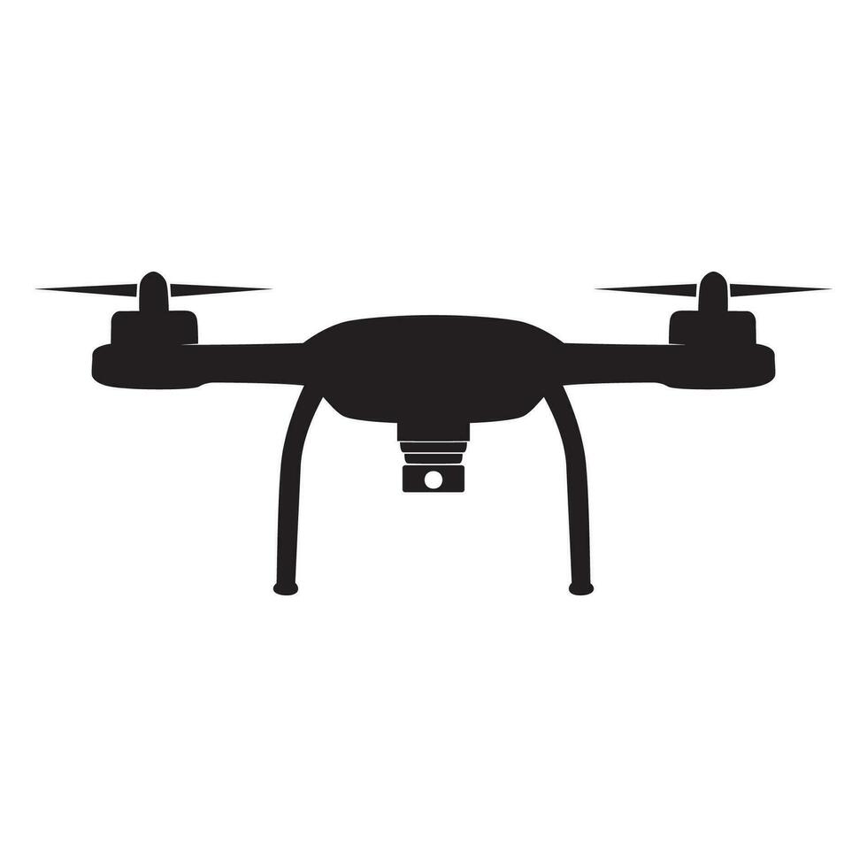Drohne Silhouette Design. Hubschrauber Zeichen und Symbol. vektor