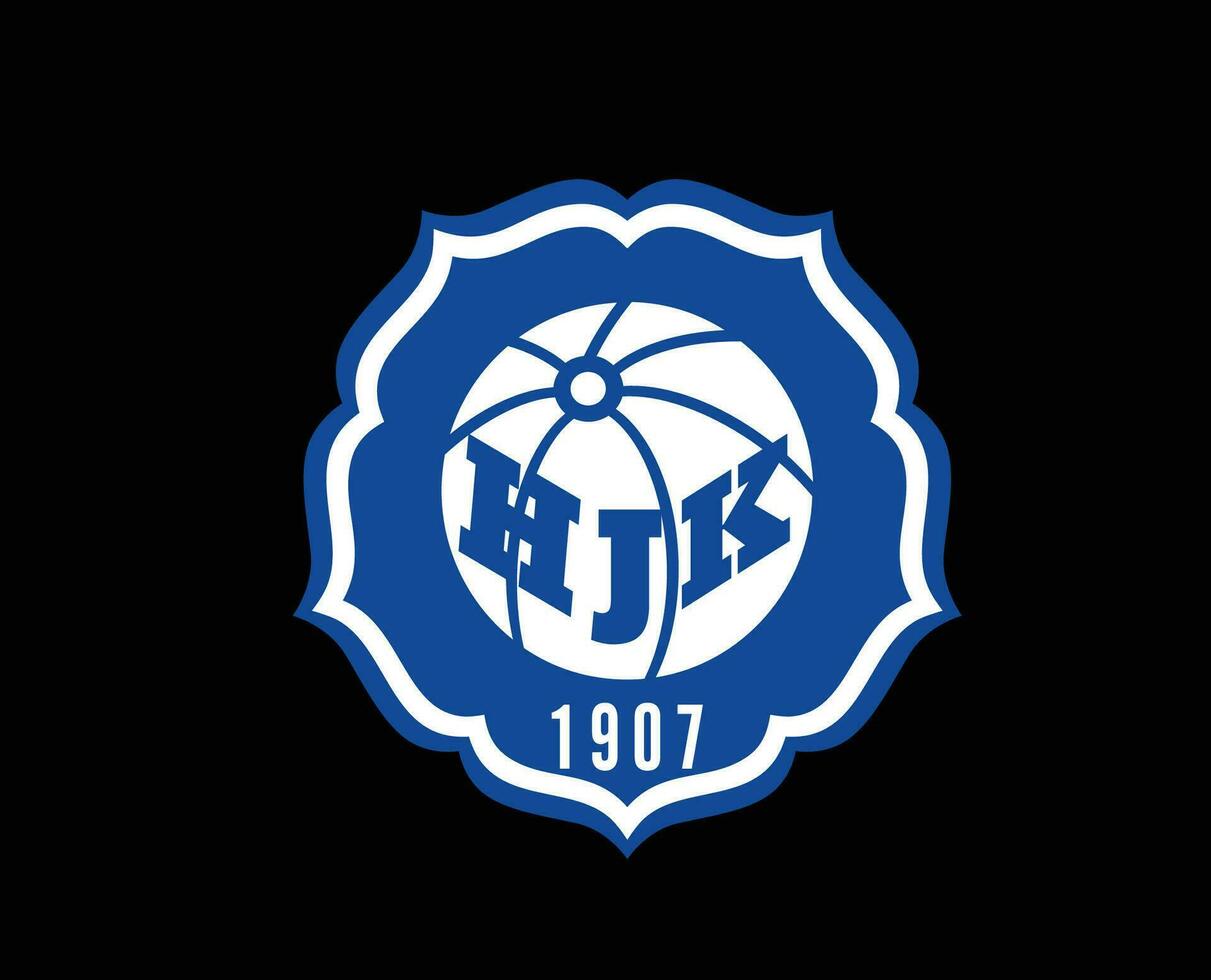 Helsinki Verein Symbol Logo Finnland Liga Fußball abstrakt Design Vektor Illustration mit schwarz Hintergrund