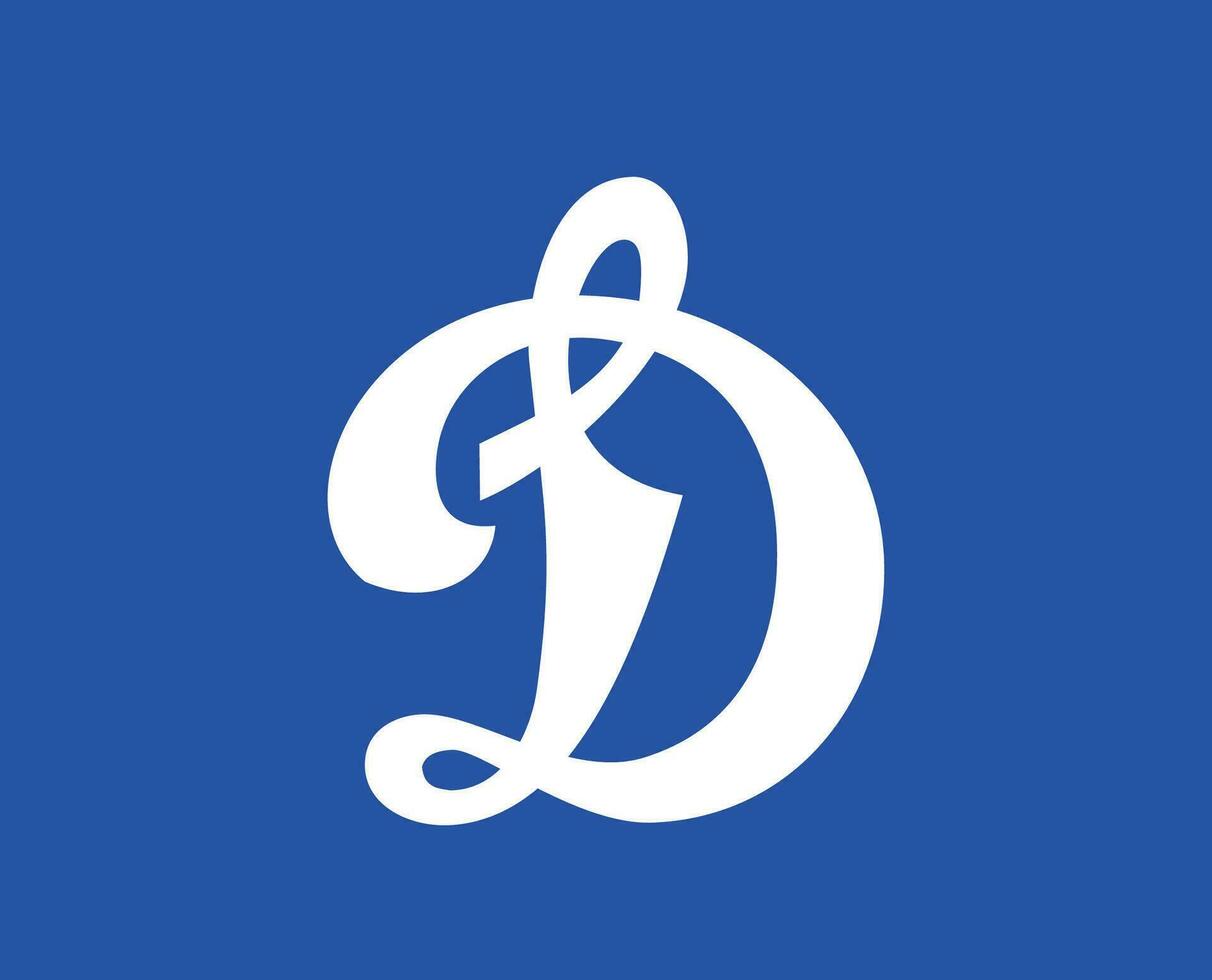 dinamo moskau Verein Symbol Logo Russland Liga Fußball abstrakt Design Vektor Illustration mit Blau Hintergrund