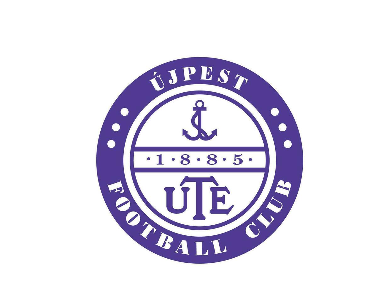 ujpest fc logotyp klubb symbol grekland liga fotboll abstrakt design vektor illustration