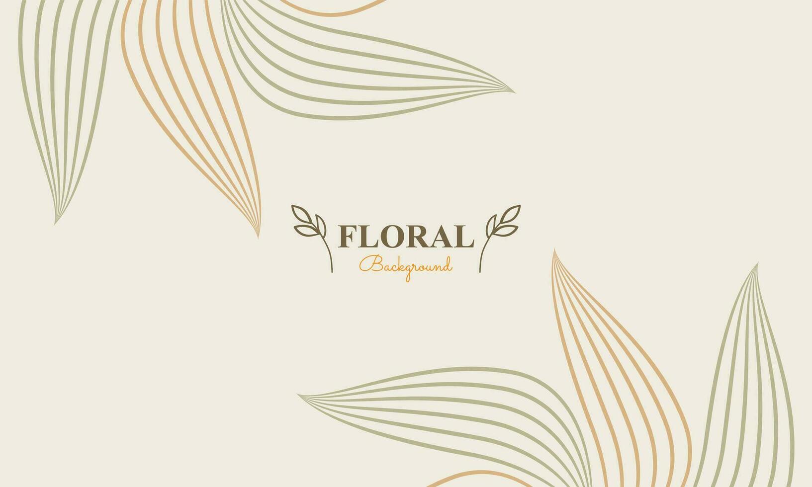 natürlich Blumen- Hintergrund mit abstrakt natürlich Form, Blatt und Blumen- Ornament im Sanft Farbe Stil vektor