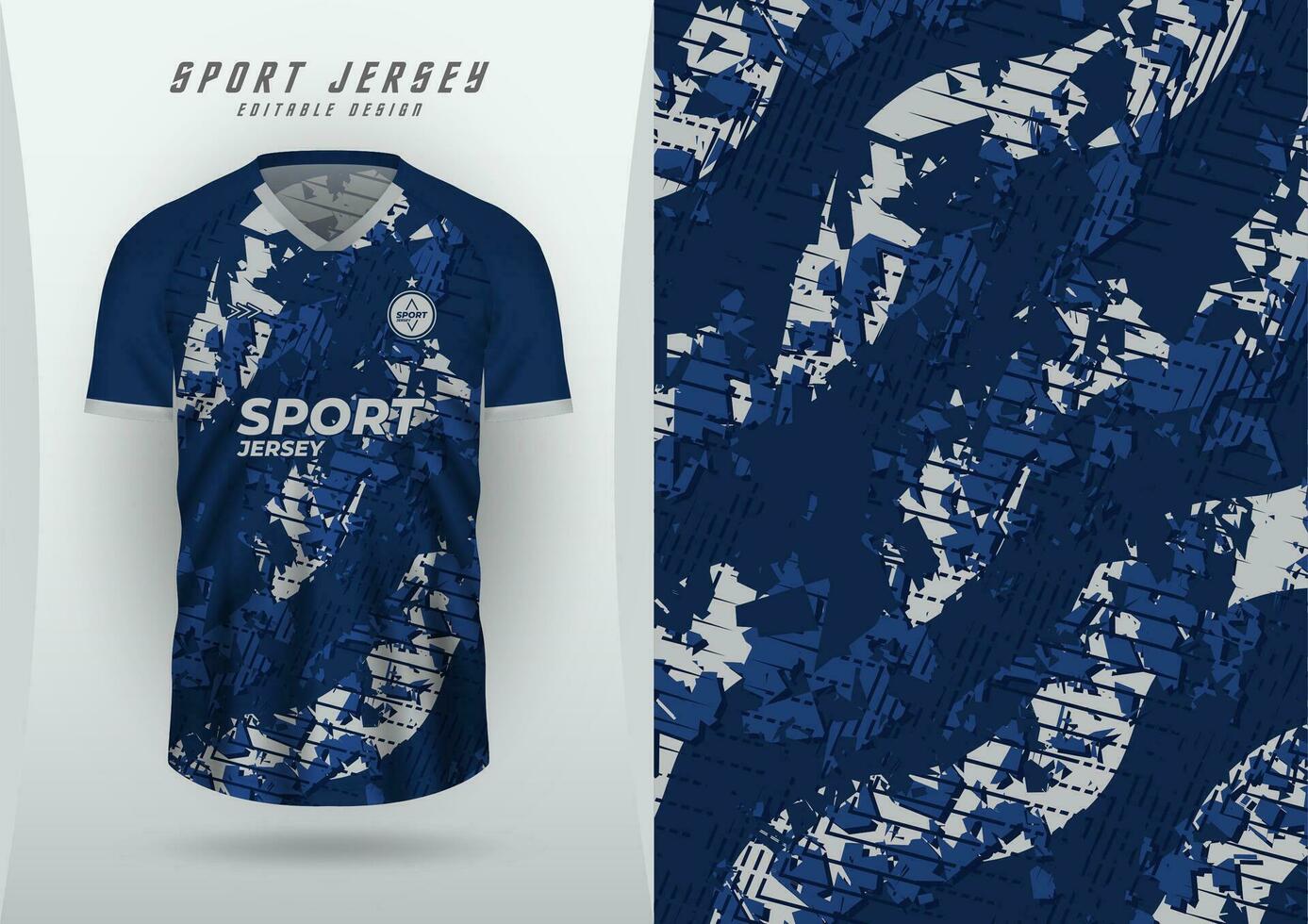 Hintergrund zum Sport Jersey Fußball Jersey Laufen Jersey Rennen Radfahren, Schlange Rahmen Muster mit Marine Blau und grau. vektor