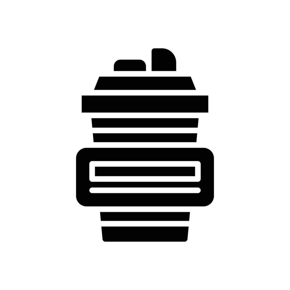 Kaffee Glyphe Symbol. Vektor Symbol zum Ihre Webseite, Handy, Mobiltelefon, Präsentation, und Logo Design.