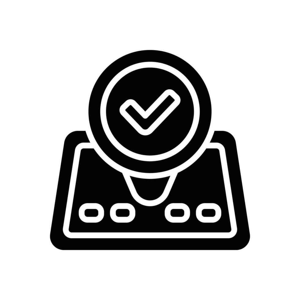 Karte Stift Glyphe Symbol. Vektor Symbol zum Ihre Webseite, Handy, Mobiltelefon, Präsentation, und Logo Design.