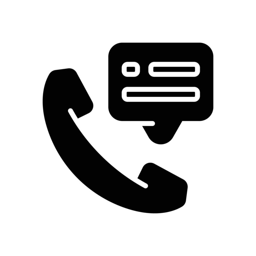 Telefon Anruf Glyphe Symbol. Vektor Symbol zum Ihre Webseite, Handy, Mobiltelefon, Präsentation, und Logo Design.