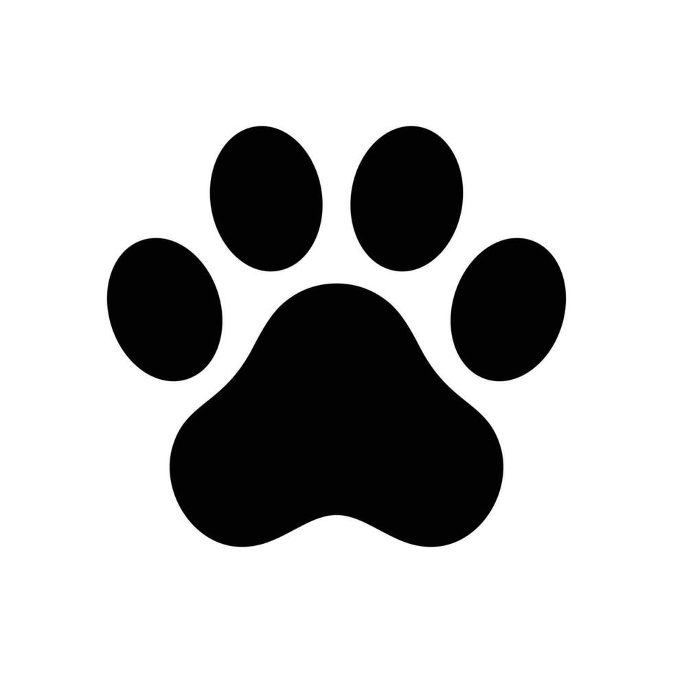 hund Tass vektor fotavtryck ikon franska bulldogg tecknad serie karaktär symbol illustration klotter design