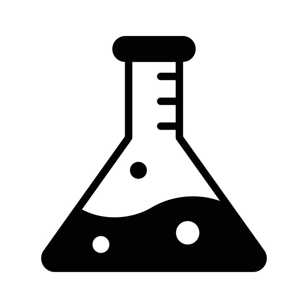 ett Fantastisk ikon av flaska i modern stil, redo till använda sig av vektor, laboratorium flaska vektor