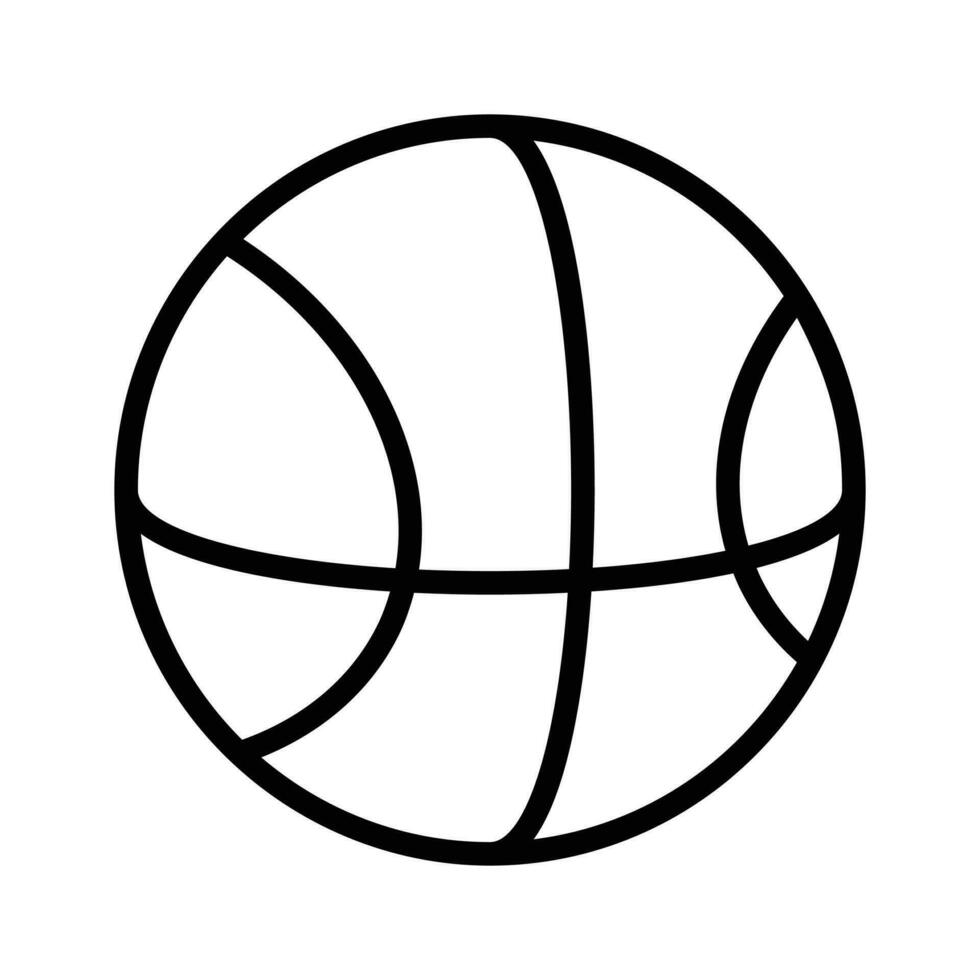 kolla upp detta skön ikon av basketboll redigerbar design, isolerat på vit bakgrund vektor