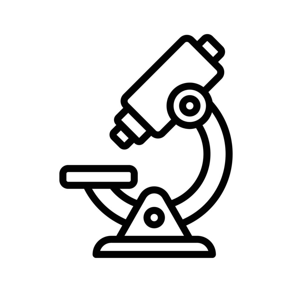 hugg detta Fantastisk ikon av mikroskop i modern stil, en laboratorium forskning Utrustning vektor