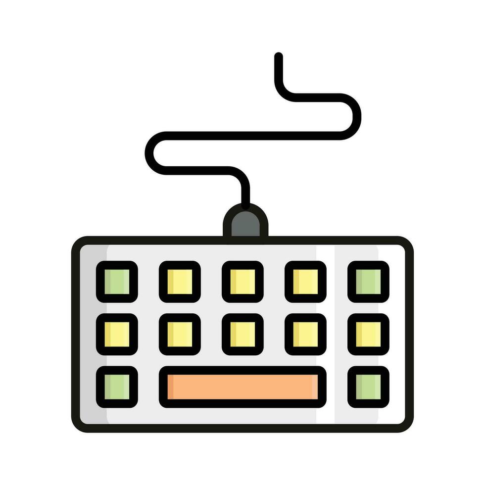 Tastaturvektorsymbol isoliert auf weißem Hintergrund vektor