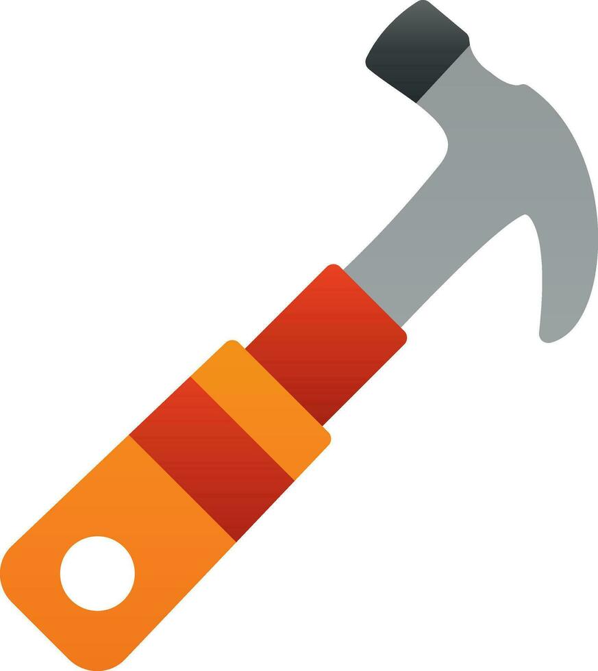 Hammer-Vektor-Icon-Design vektor