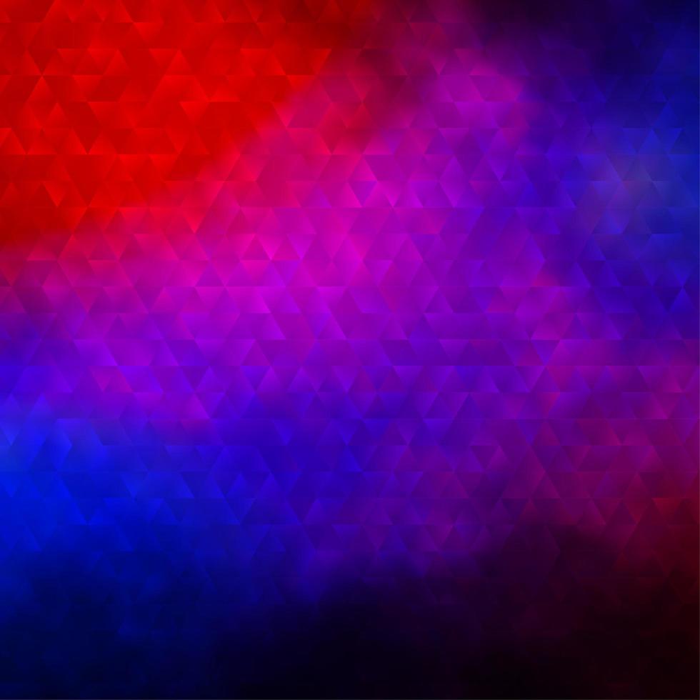 hellblaue, rote Vektortextur mit dreieckigem Stil. vektor