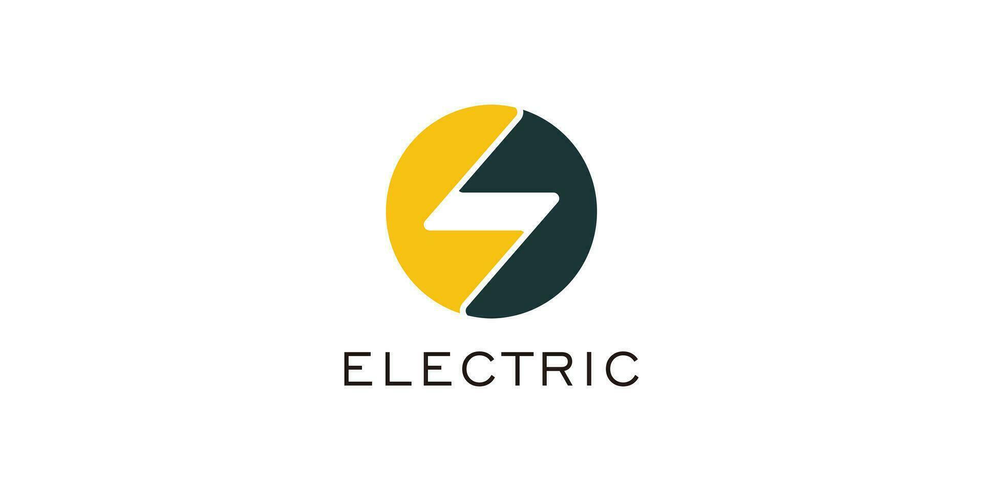 elektrisk logotyp design element vektor med modern begrepp