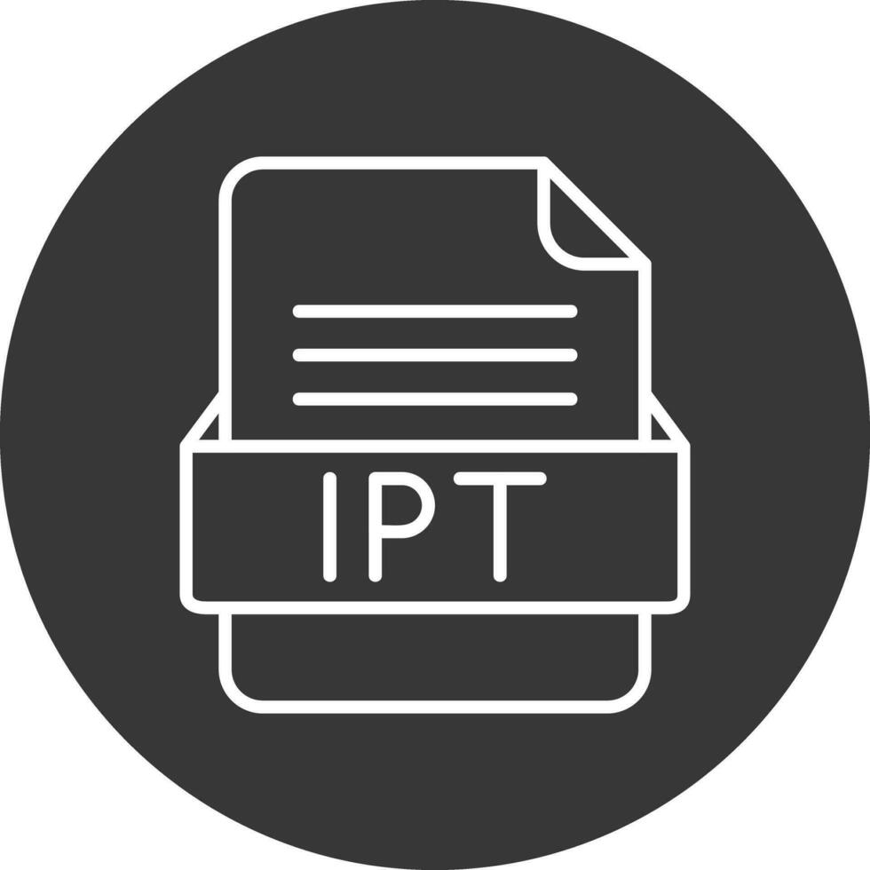 ipt fil formatera vektor ikon