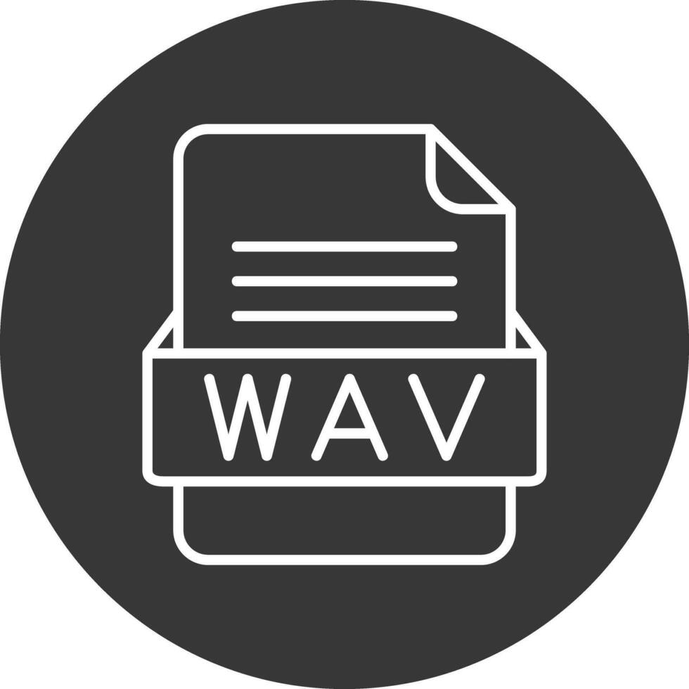 wav Datei Format Vektor Symbol