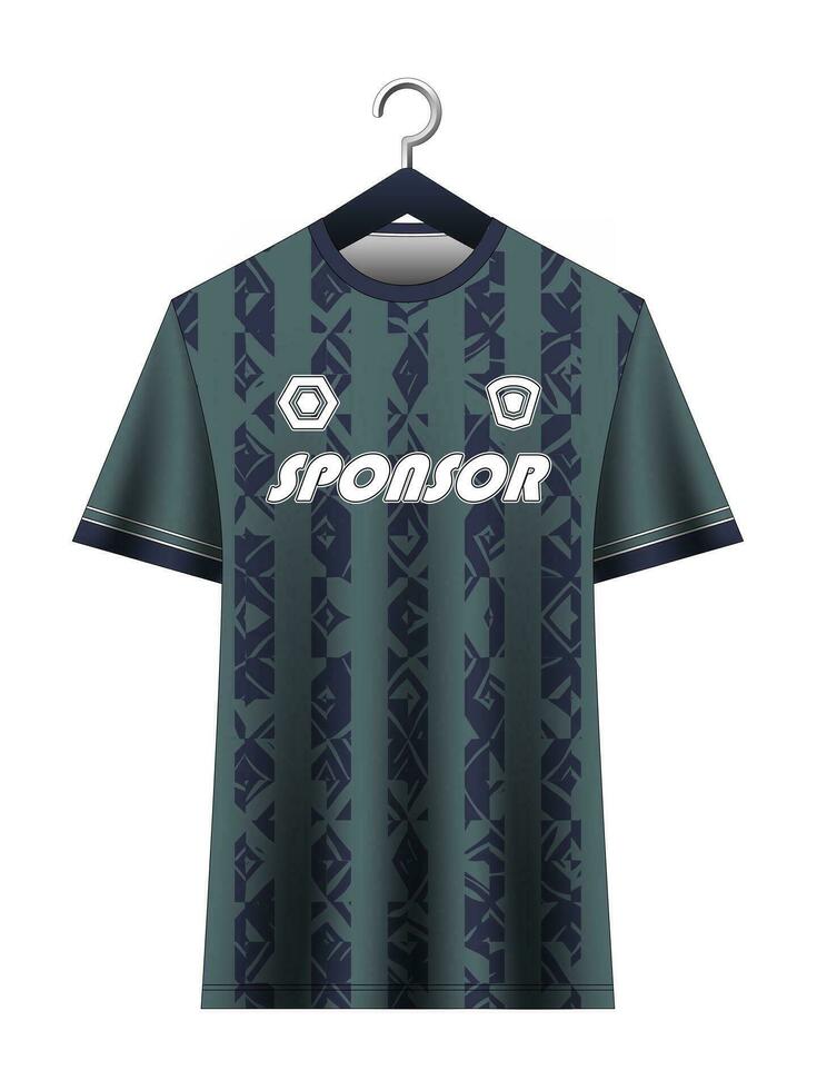 fotboll jersey attrapp för fotboll klubb. vektor sublimering sporter kläder design. enhetlig främre se mallar fotboll jersey. jersey design idéer.