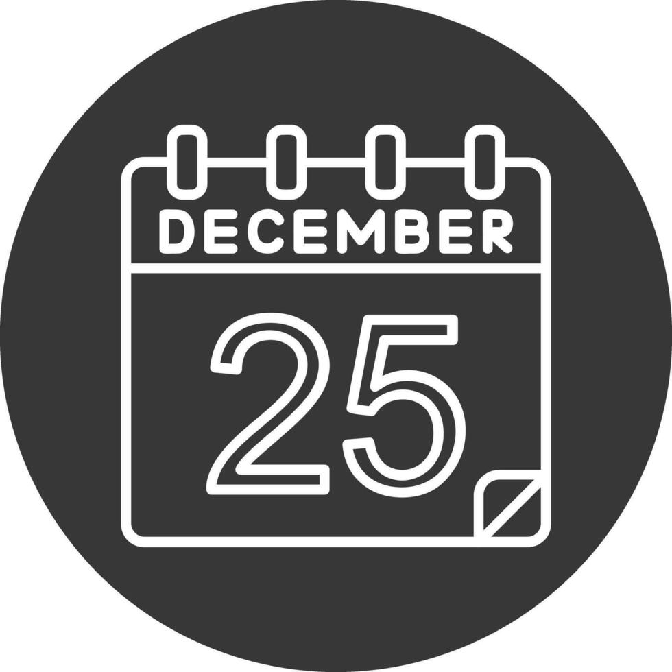 25 Dezember Vektor Symbol