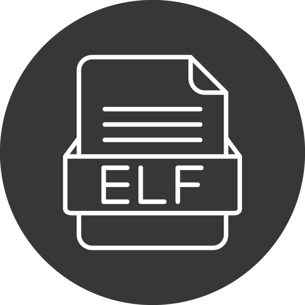 Elf Datei Format Vektor Symbol