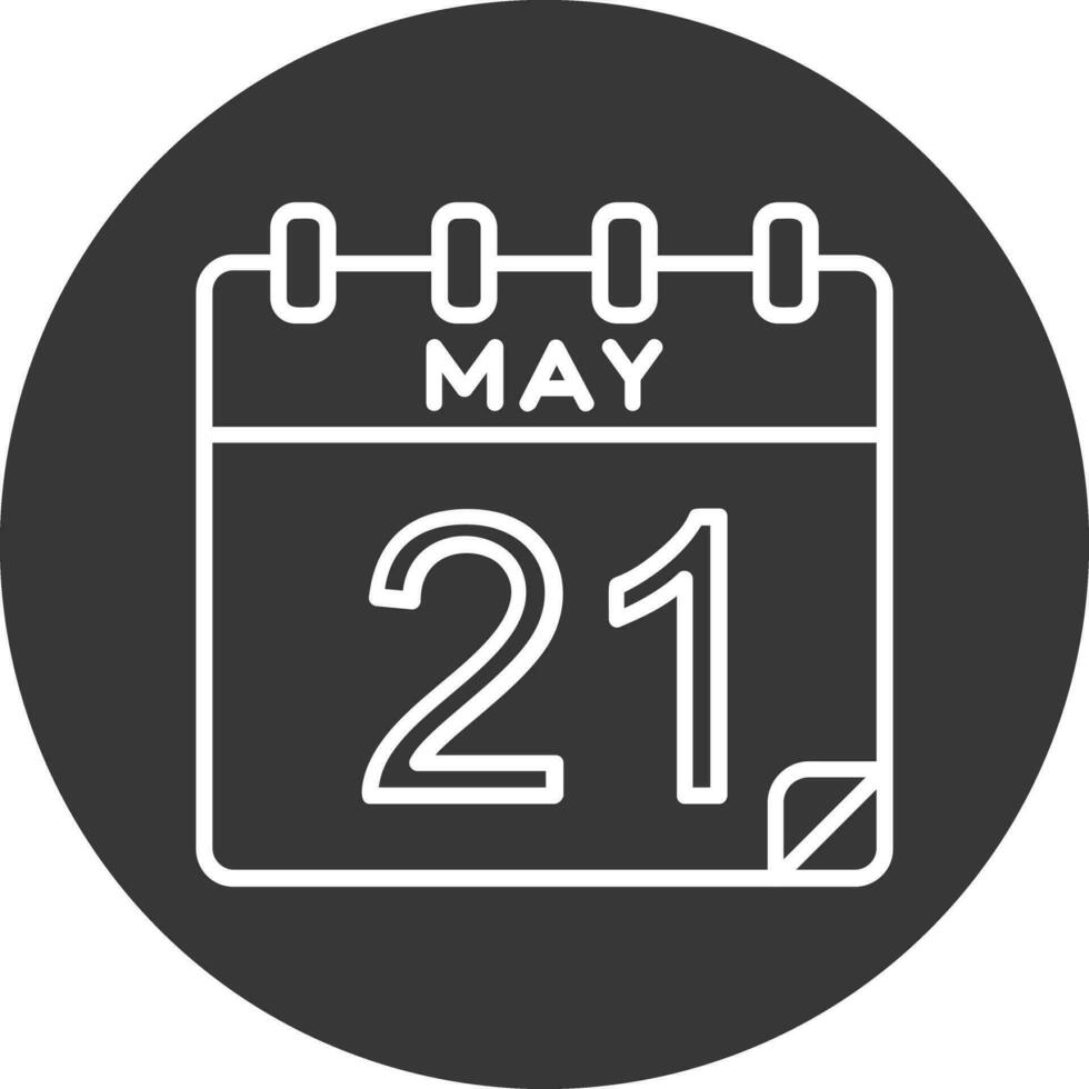 21 Maj vektor ikon