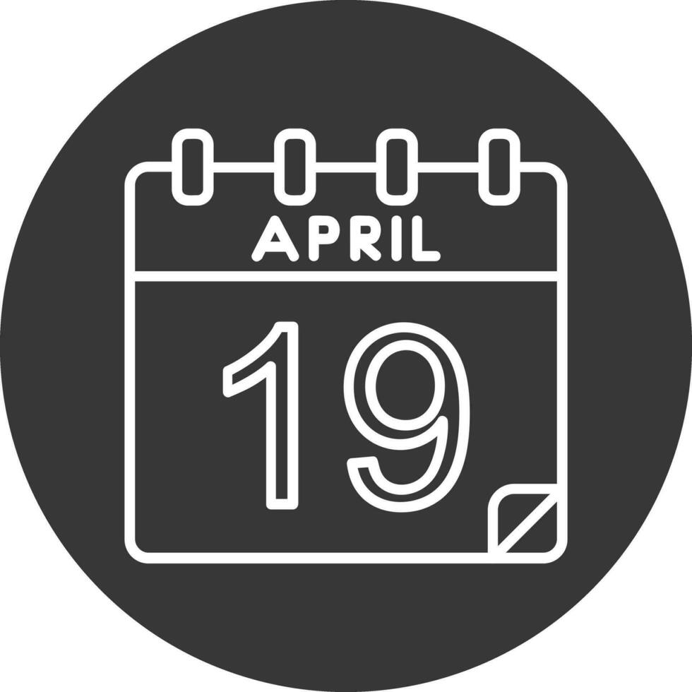 19 April Vektor Symbol