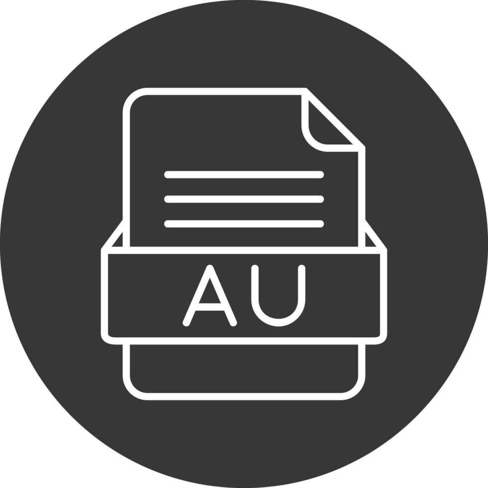 au Datei Format Vektor Symbol