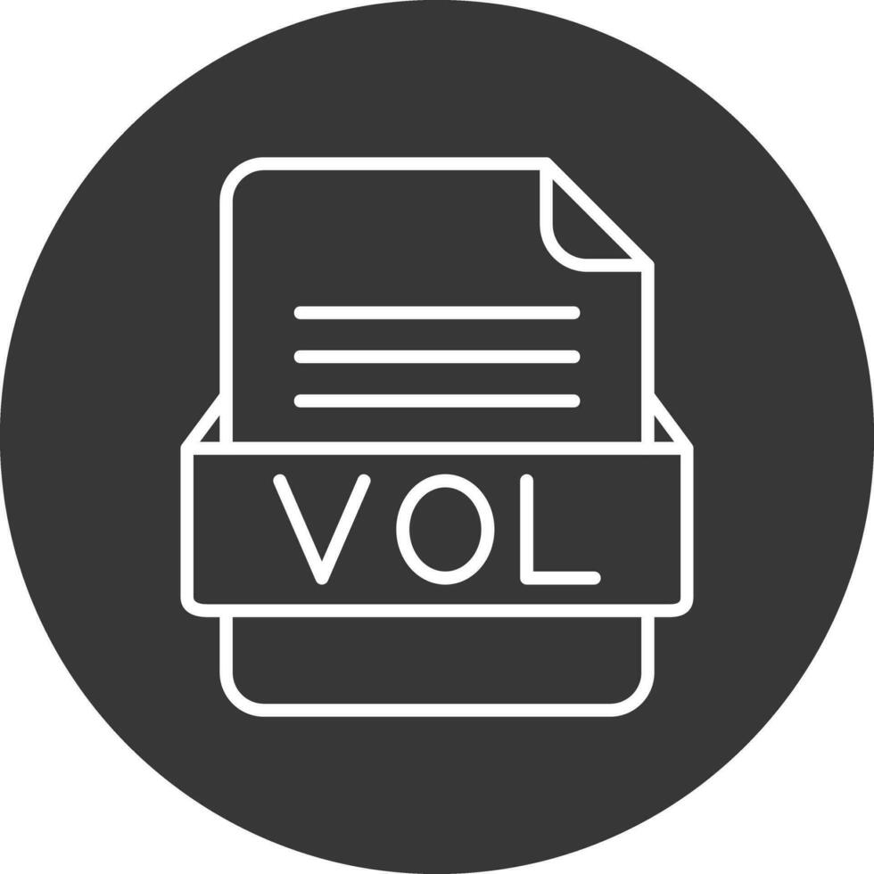 vol Datei Format Vektor Symbol