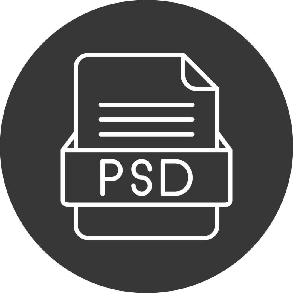 psd fil formatera vektor ikon