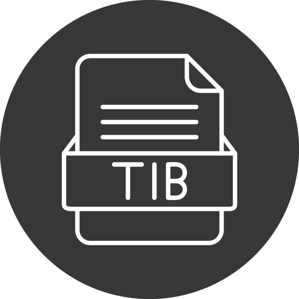 Tib Datei Format Vektor Symbol