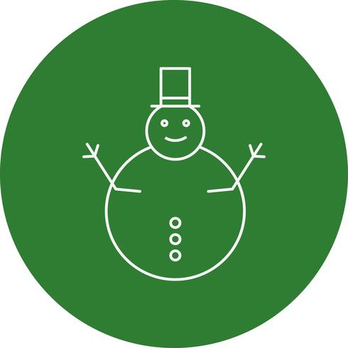 Vektor Schneemann Symbol