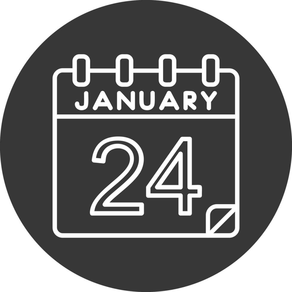 24 Januar Vektor Symbol