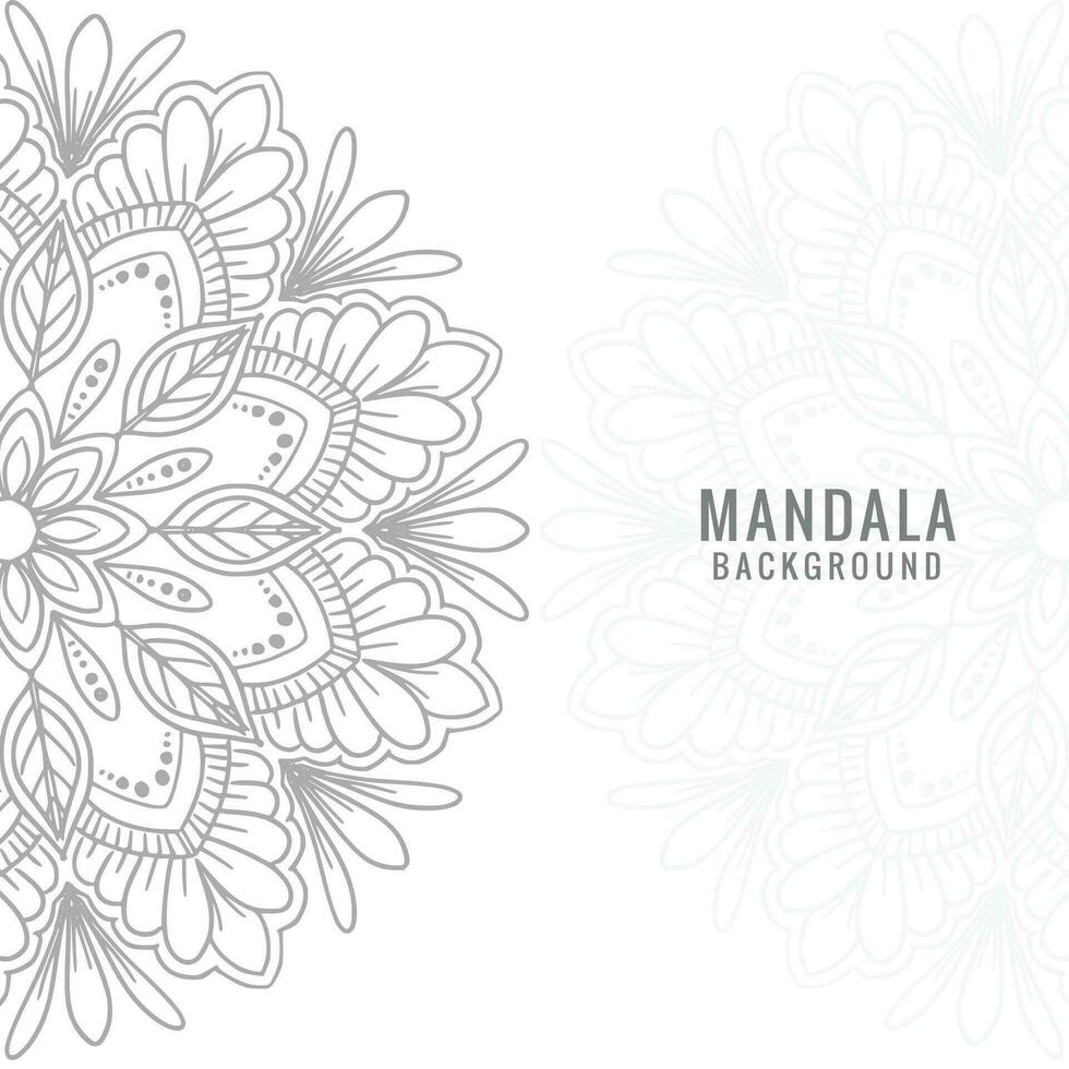 elegant dekorativ Mandala Hintergrund vektor