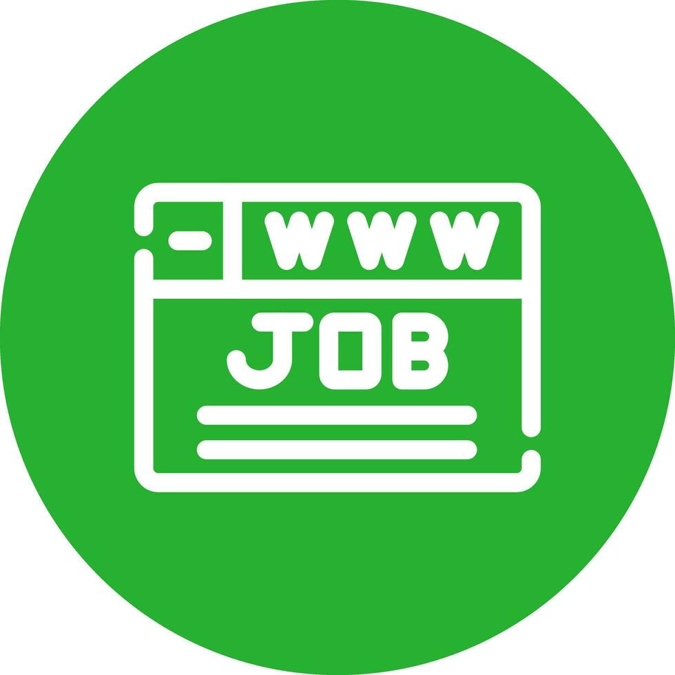 kreatives Icon-Design für die Jobsuche vektor