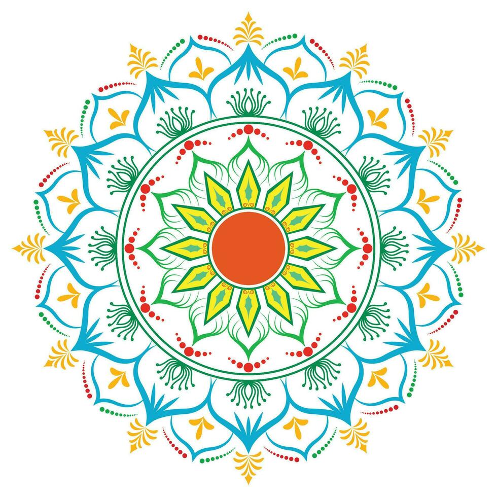 Mandala-Hintergrunddesign. vektor