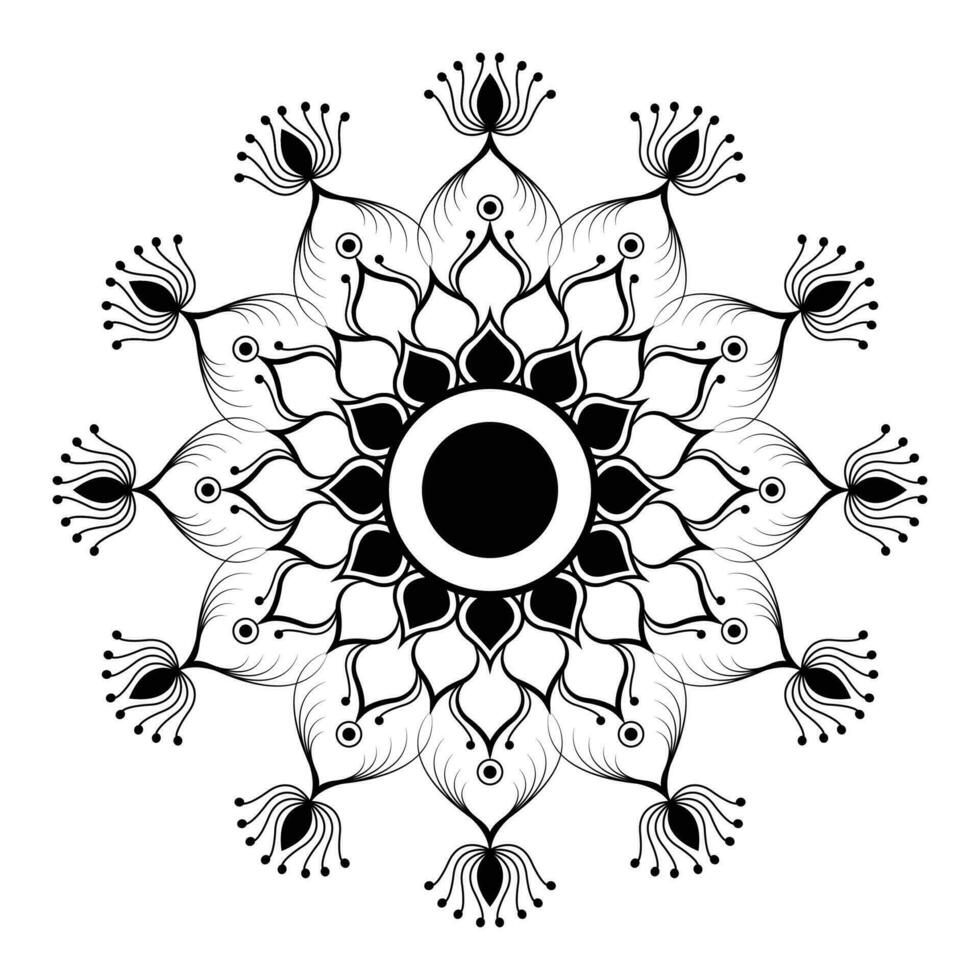 Mandala-Hintergrunddesign. vektor