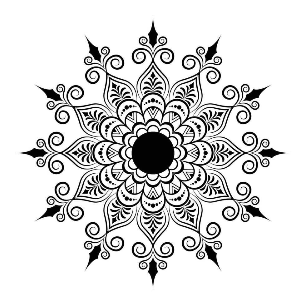 Mandala-Hintergrunddesign. vektor