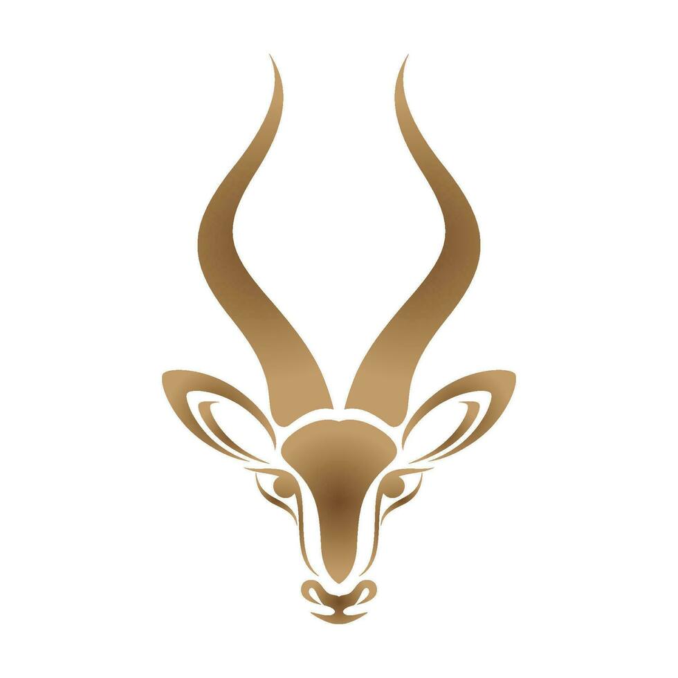 Antilopen-Logo Vektorgrafiken Design-Symbol-Logo vektor